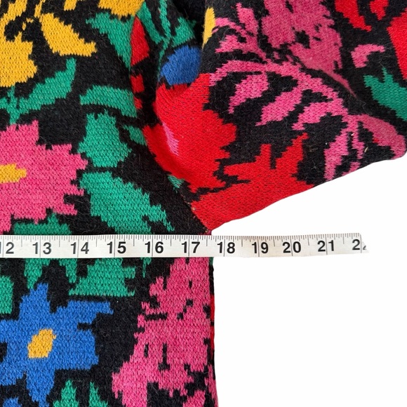 ANTHROPOLOGIE FARM RIO TROPICAL GARDEN SWEATER DRESS- SIZE X-SMALL - Picture 7 of 8